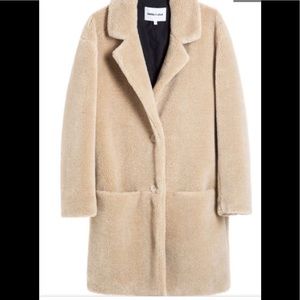 Bimba y Lola camel Teddy bear Coat